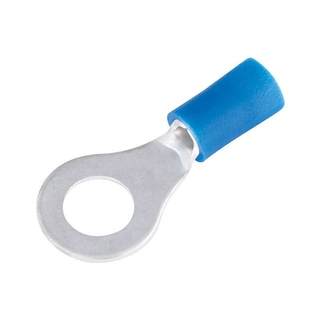 Gardner Bender Ring Terminal, 1/4 in Stud Size, 14 AWG, Crimp Termination Only 20-105